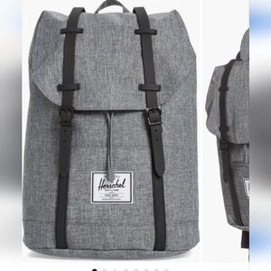 Nwt! Herschel supply Co retreat backpack raven crosshatch